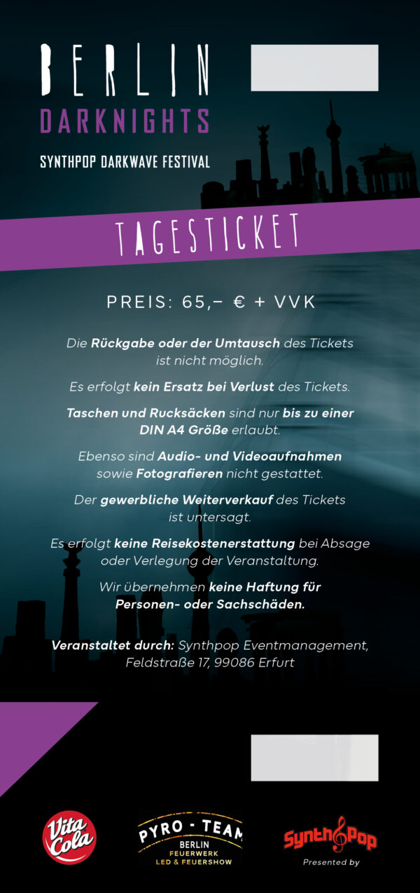 Berlin Darknights Ticket Samstag – Bild 2